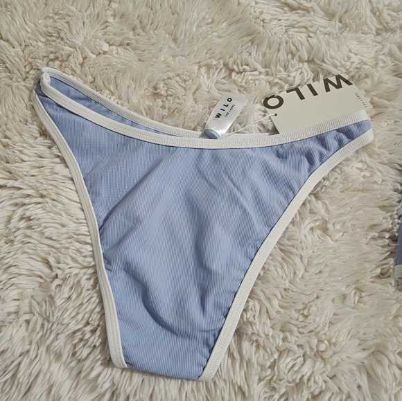 Blue Bikini Set with Skirt - Picture 5 of 8